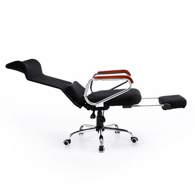 HomCom-Mesh-High-Back-Reclining-Executive-Office-Chair-with-Footrest---Black
