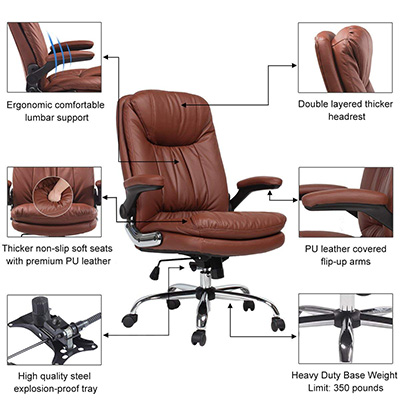 YAMASORO-Ergonomic-High-Back-Executive-Office-Chair-features