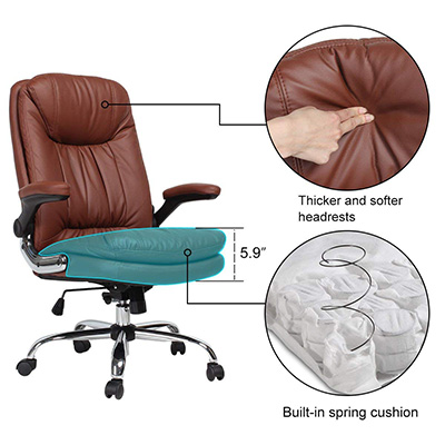 YAMASORO-Ergonomic-High-Back-Executive-Office-Chair-padding-and-cushions