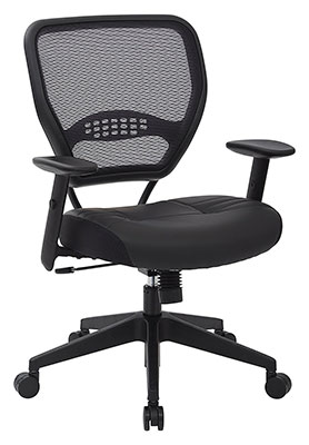 3-SPACE-Seating-Professional-AirGrid-Dark-Back-and-Padded-Black-Eco-Leather-Seat