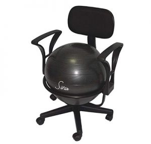Exercise Ball Chair With Arms 300x288 