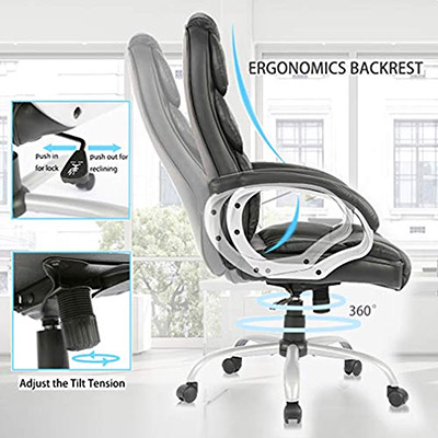 Ergonomic-Office-Chair-Reclining-&-Tilting-Backrest