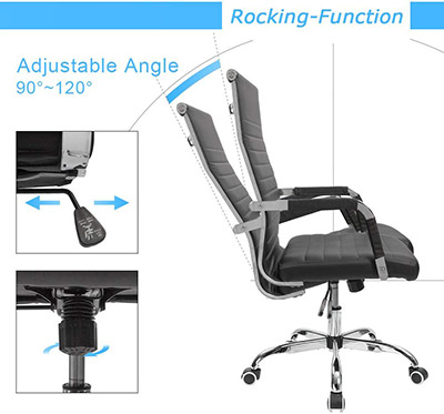 Furmax-Ribbed-Mid-Back-Office-Chair-features