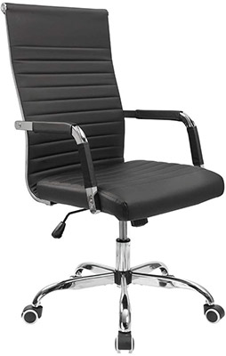 Furmax-Ribbed-Mid-Back-Office-Chair