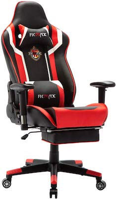 Ficmax Massage Gaming Chair Ergonomic Computer Gaming Chair with Footrest