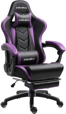 Dowinx Gaming Chair Ergonomic Racing Style Recliner with Massage Lumbar Support