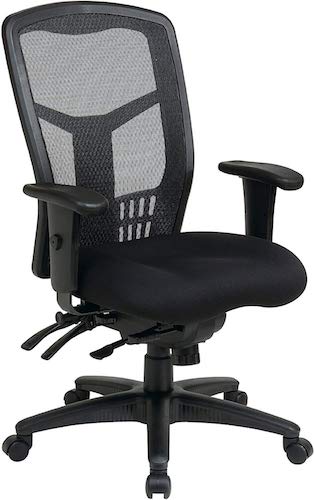 5-Office Star Proline II Black Managers Chair