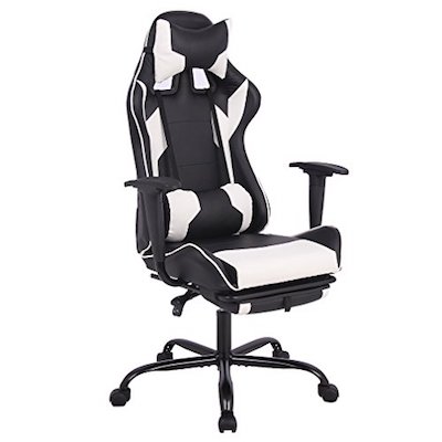 gaming chair with a footrest Lumbar Support