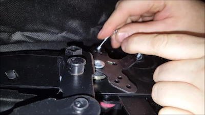 how to fix a recliner footrest - lubricating