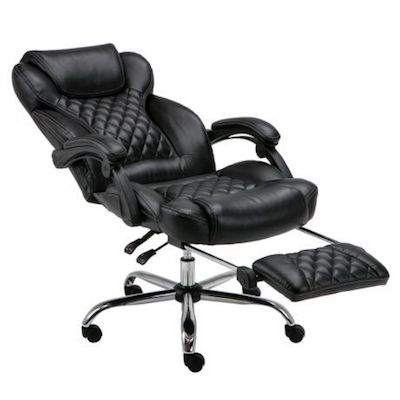 reclining office chair with footrest